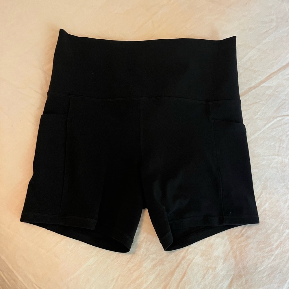 Black Women's High-Waisted Shorts